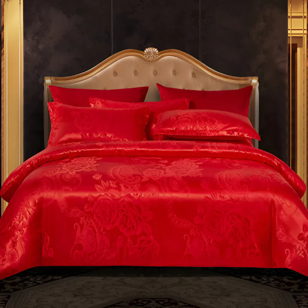 Lisslune | Luxury Satin Duvet Cover with Pillowcases – Silky Soft & Breathable Bedding