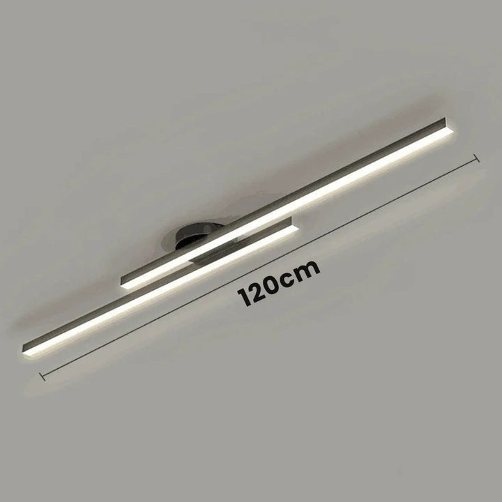 Lisslune | Minimalist Modern Hallway Lights – Long Strip Linear Ceiling Lamp, Close-to-Ceiling Chandelier, Remote Dimmable for Home Interiors