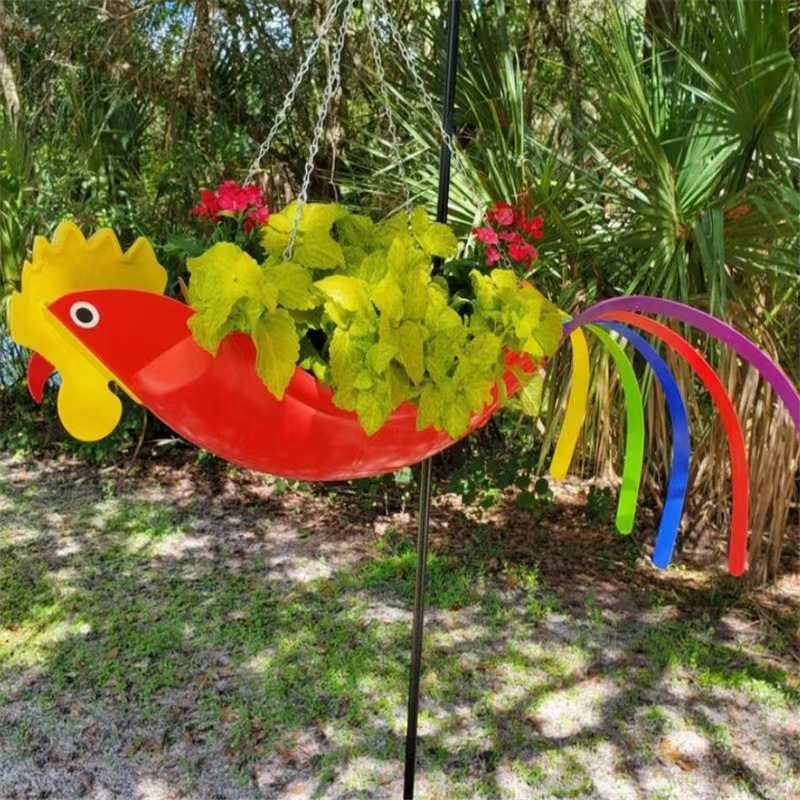 Lisslune | GardenChicken Hanging Pot – The fun decorative bowl for flowers & herbs