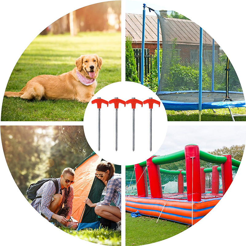 Lisslune | Rotatable tent pegs with thread