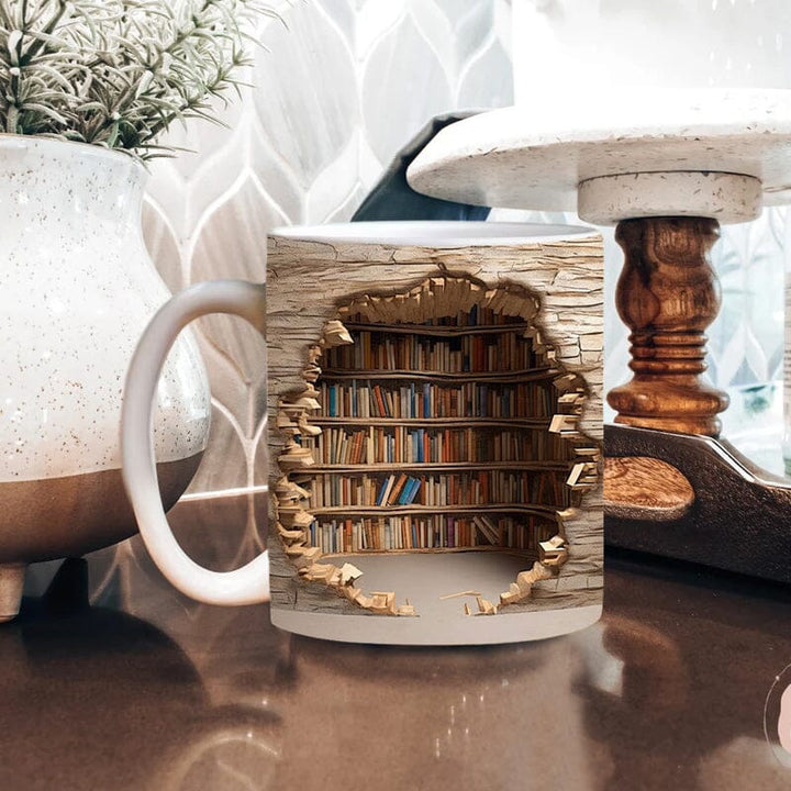 Lisslune | 3D Bookshelf Mug