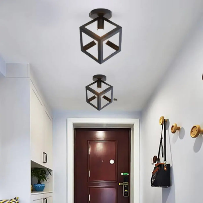 Lisslune | GeoGlow - Minimalistic geometric cube ceiling light