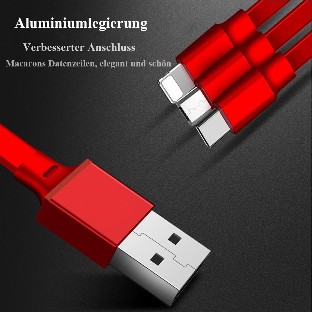 Lisslune | Bequee 3-1 Retractable Charging Cable for IOS, Micro and Type-c