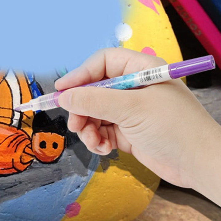 Lisslune | 12-color ultrathin curved nail pen