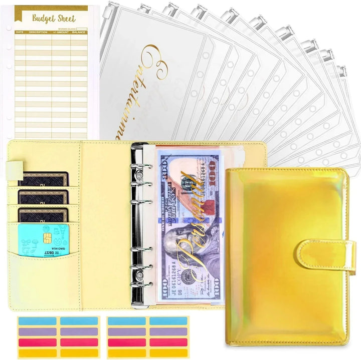Lisslune | Budget binder with cash envelope system and credit card slots