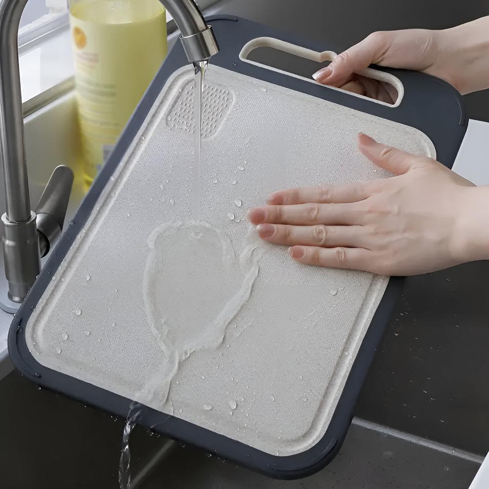 Lisslune | Reversible Stainless Steel Cutting Board