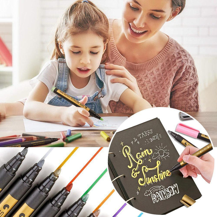 Lisslune | Waterproof Paint Marker Pens (Set with 10 Colors)