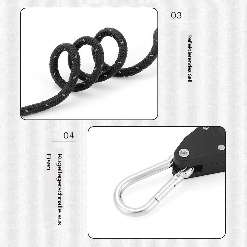 Lisslune | Windproof rope for adjusting the pulley