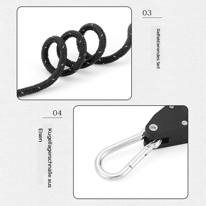 Lisslune | Windproof rope for adjusting the pulley