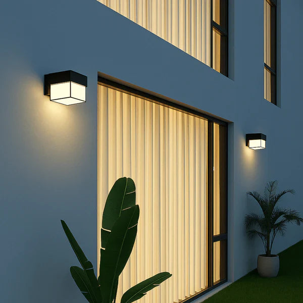Lisslune | Outdoor Wall Light | Waterproof LED Lantern with PIR Motion Sensor | Ideal for Patios, Porches & Walkways