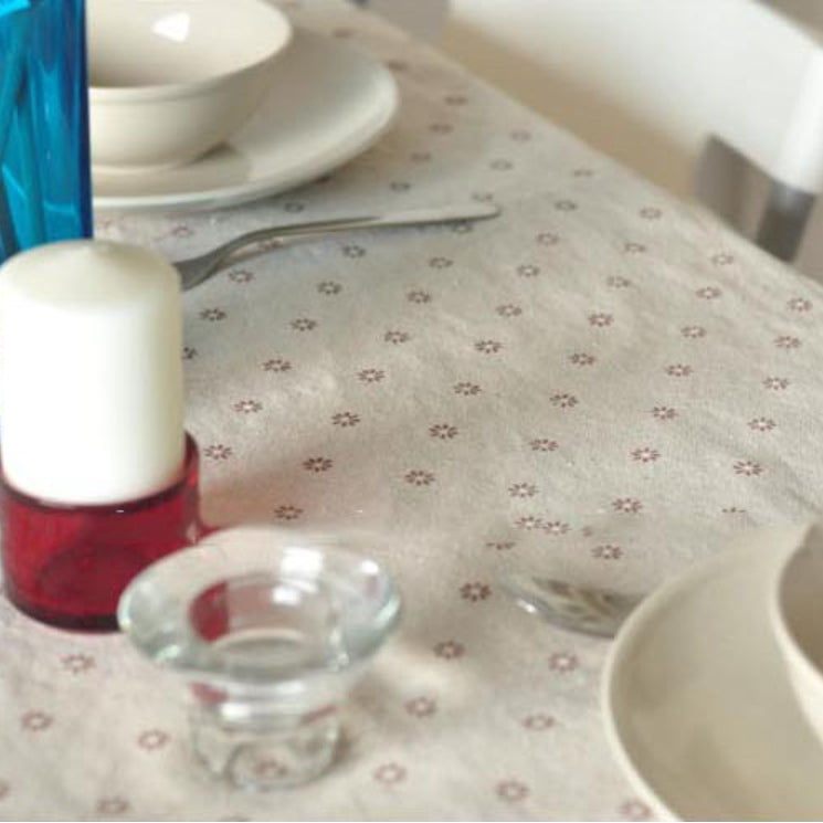 Lisslune | Daisy Print Cotton Linen Tablecloth