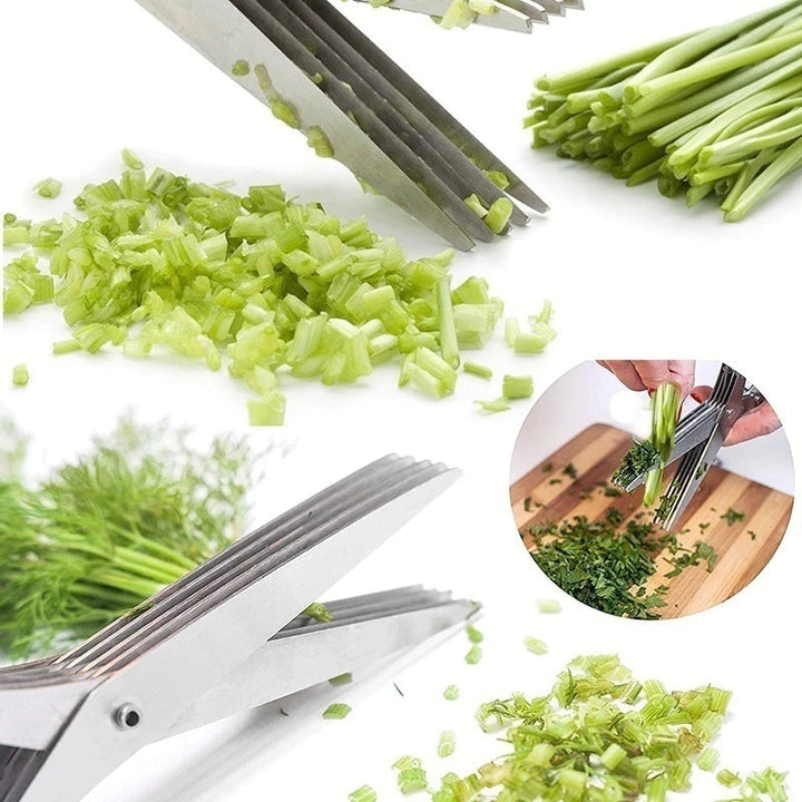 Lisslune | 5 Layers Stainless Steel Multifunctional Kitchen Scissors