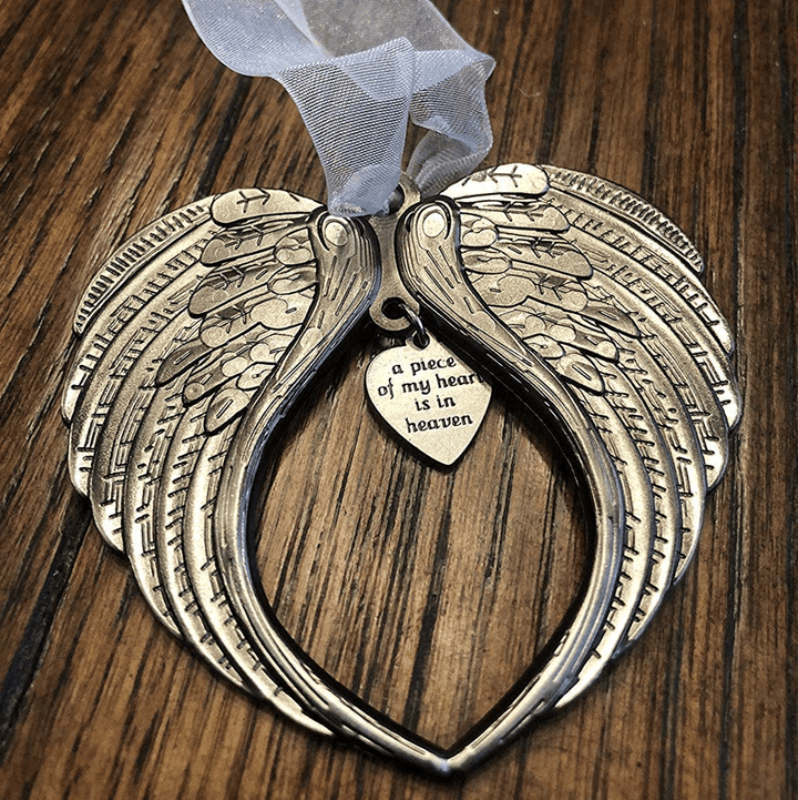 Lisslune | 🎄Christmas Tree Memorial Ornaments Angel Wings Bell Hangings Hanging Decoration