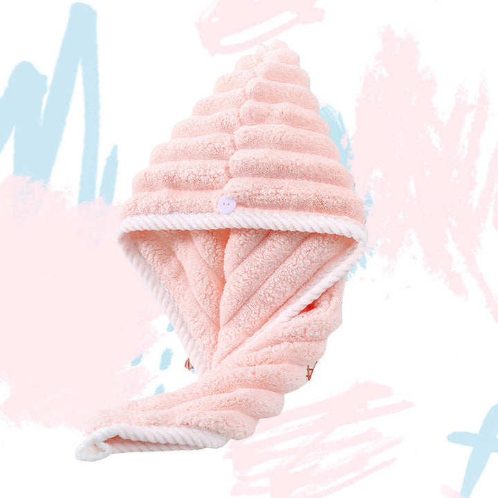 Lisslune | Coral Velvet Hair Dryer Cap