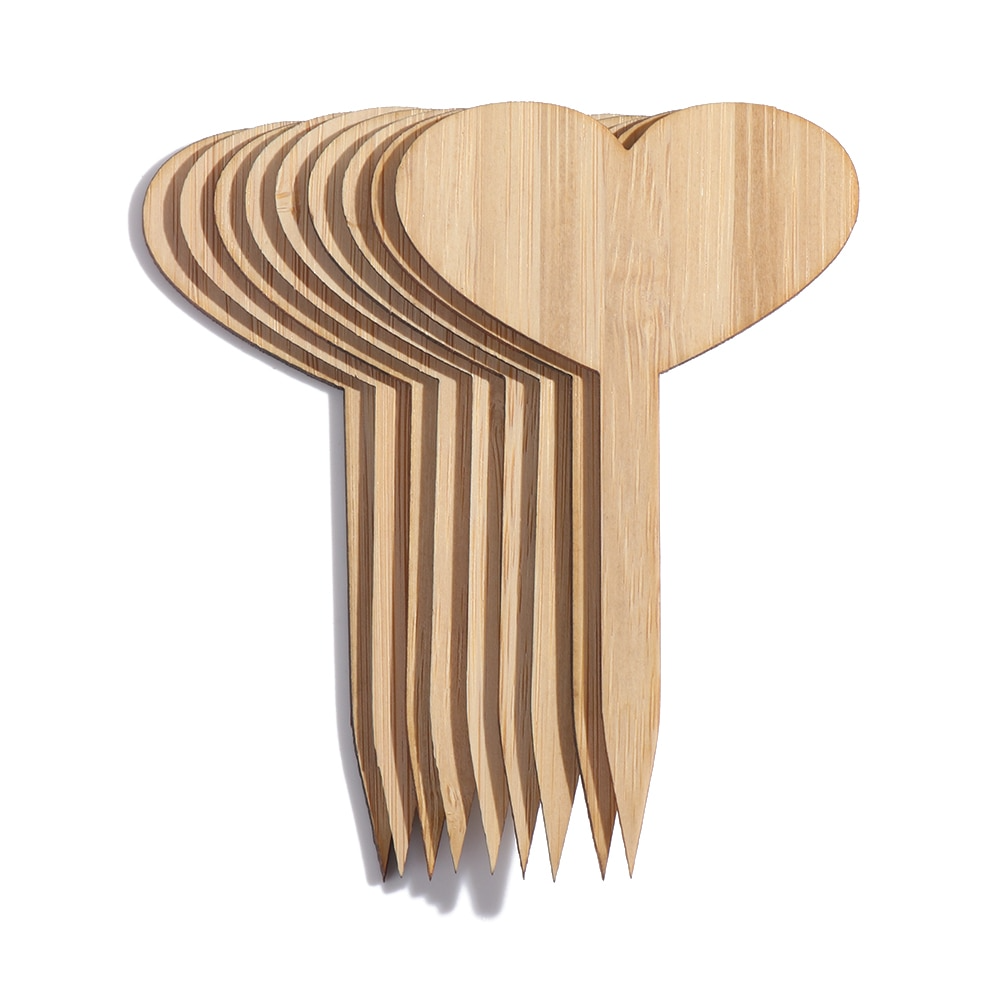 Lisslune | Plant labels made of wood for garden and balcony – Rewritable labels for herbs and plants