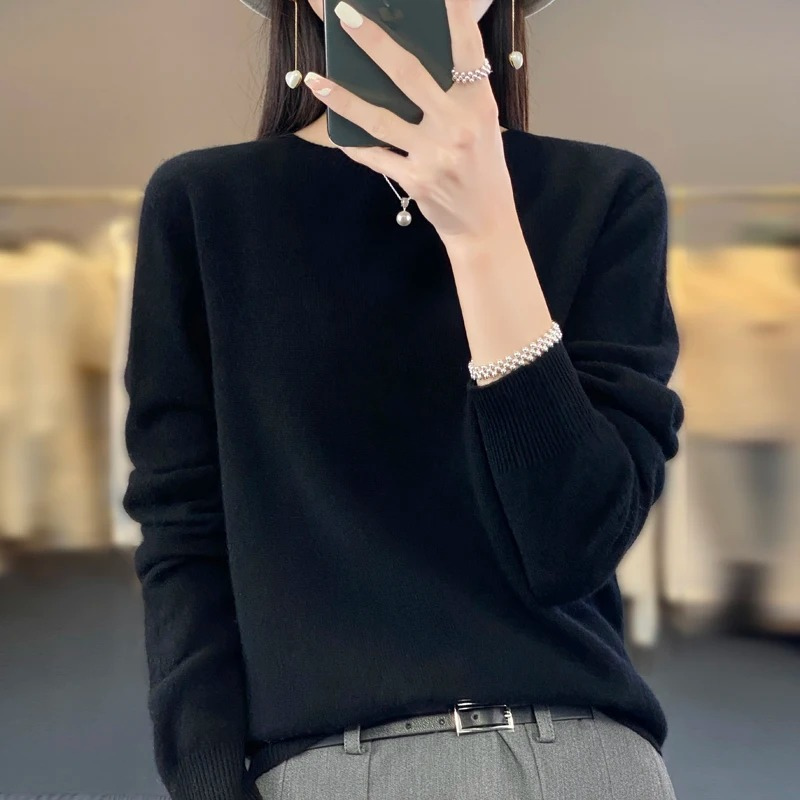 Lisslune | Cashmere Pullover Women Stylish Round Neck, Soft & Comfortable