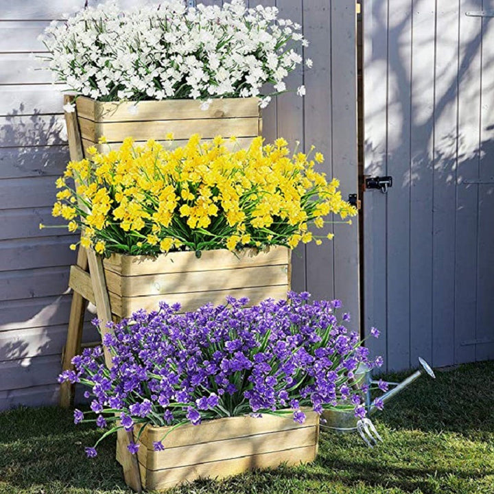 Lisslune | Artificial Flowers Outdoors, 2 Bouquets