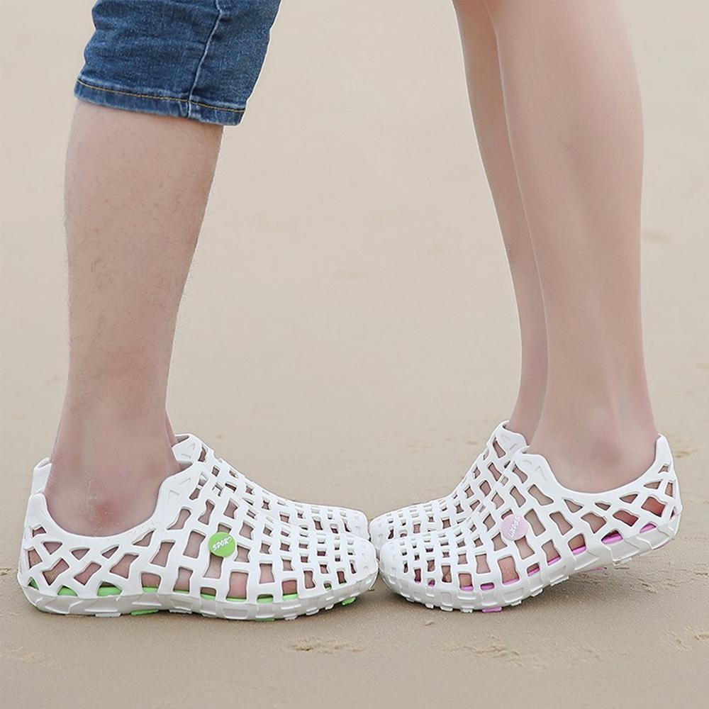 Lisslune | Breathable Hollow Design Solid Flat
