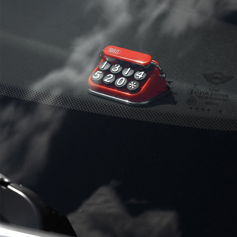 Lisslune | Retro Creative Temporary Parking Number Plate