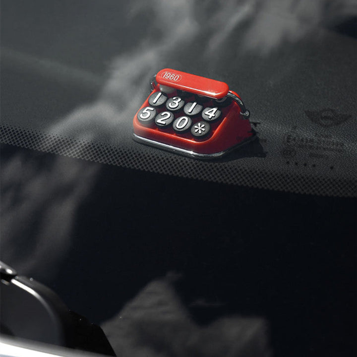 Lisslune | Retro Creative Temporary Parking Number Plate