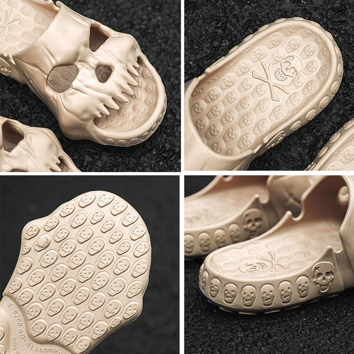 Lisslune | Skull Design Single Band Slippers