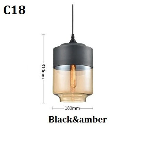 Lisslune | EternaGlow Pendant Light made of Glass and Wood | Elegant Design for Your Home