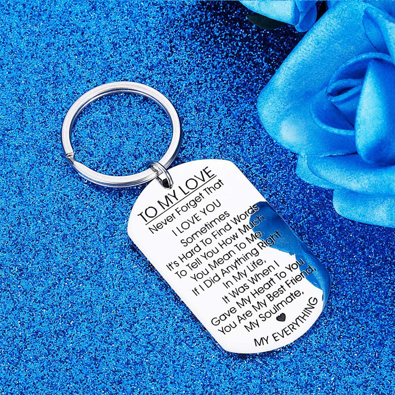 Lisslune | TO MY LOVE - Motivational keychain made of stainless steel