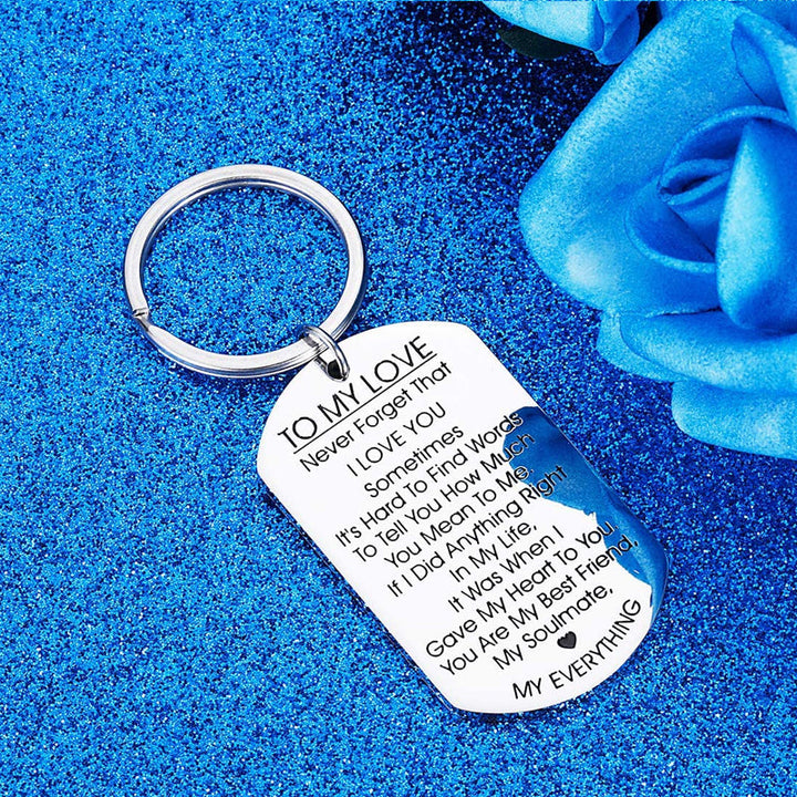 Lisslune | TO MY LOVE - Motivational keychain made of stainless steel