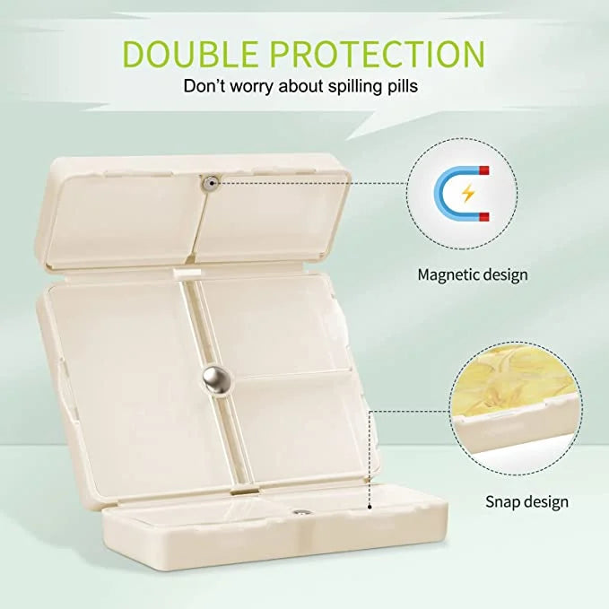Lisslune | 7 Compartments Portable Medication Organizer