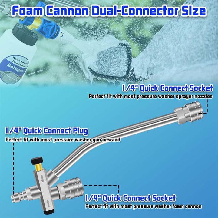 Lisslune | Foam cannon double connection accessory