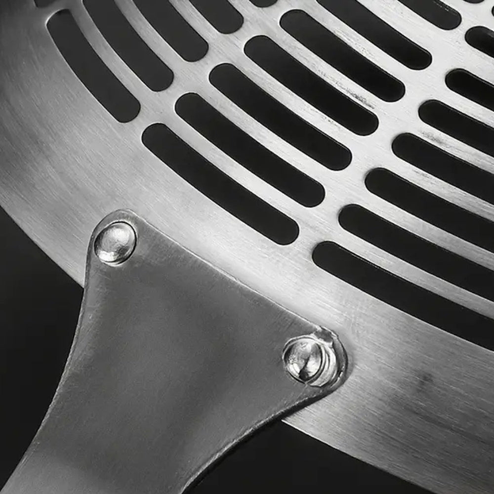 Lisslune | Stainless Steel Wooden Strainer Ladle
