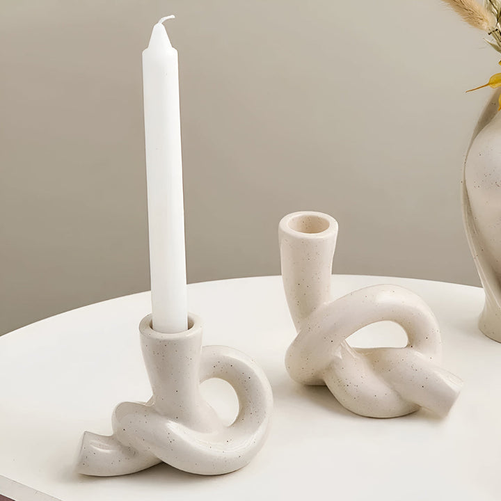 Lisslune | Knot Ceramic Candle Holder