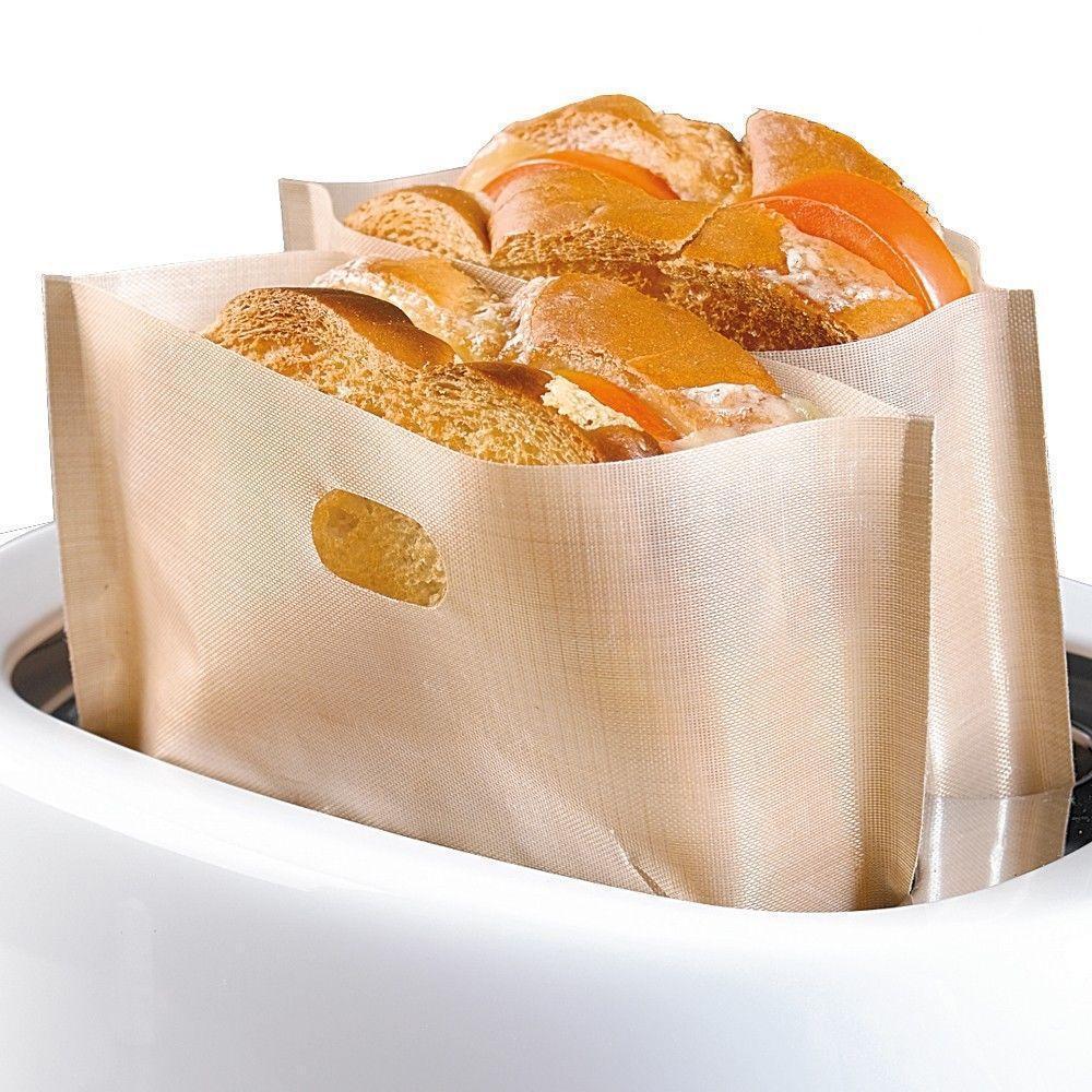 Lisslune | Bequee Non-Stick Toast Bags for Microwave, Reusable, 5-Pack