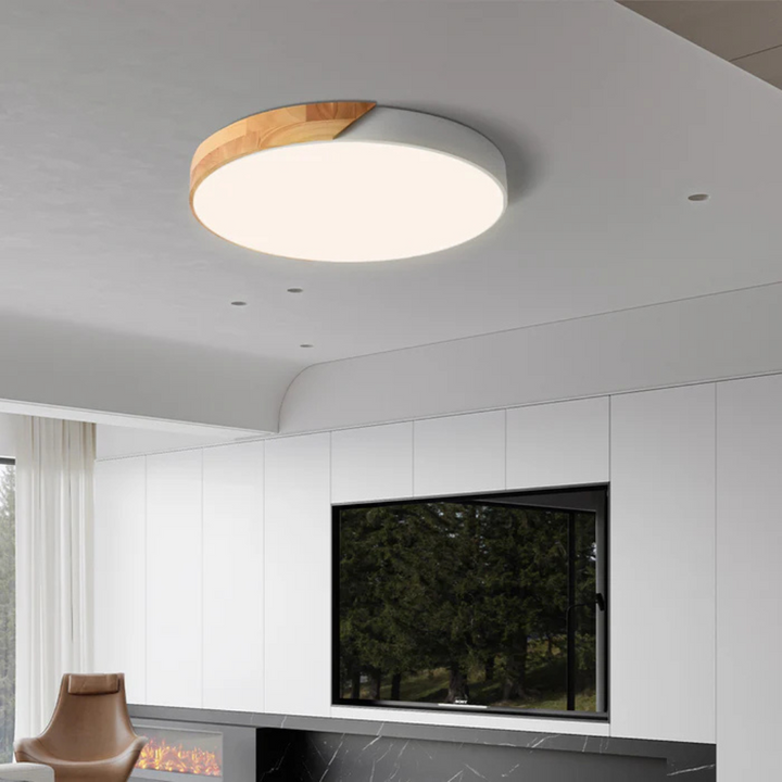 Lisslune | Delos – Scandinavian Wooden LED Ceiling Light | Modern Energy-Efficient Interior Lighting