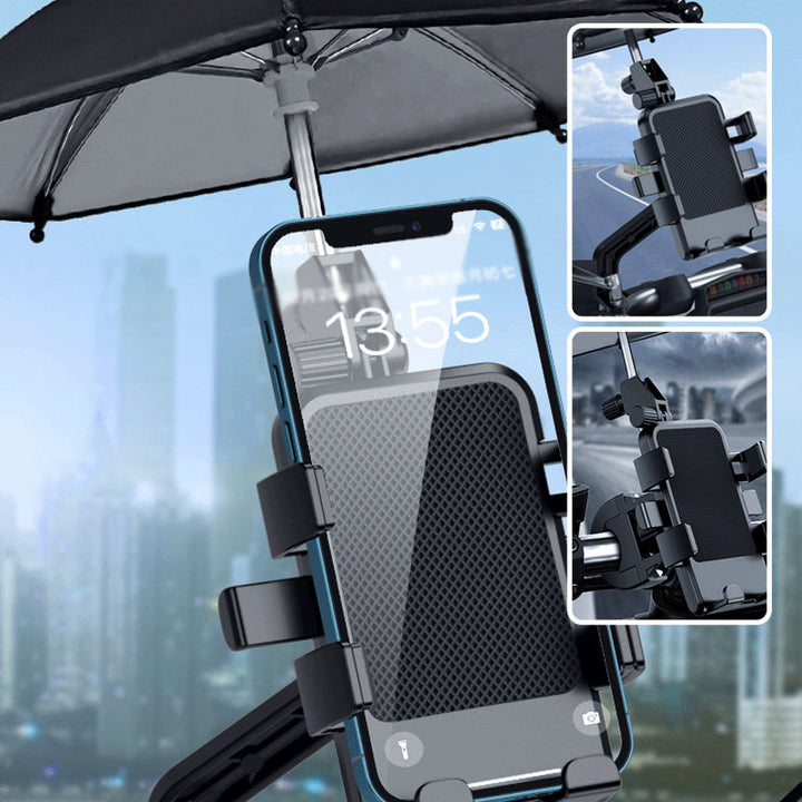 Lisslune | Motorcycle Phone Holder with Umbrella