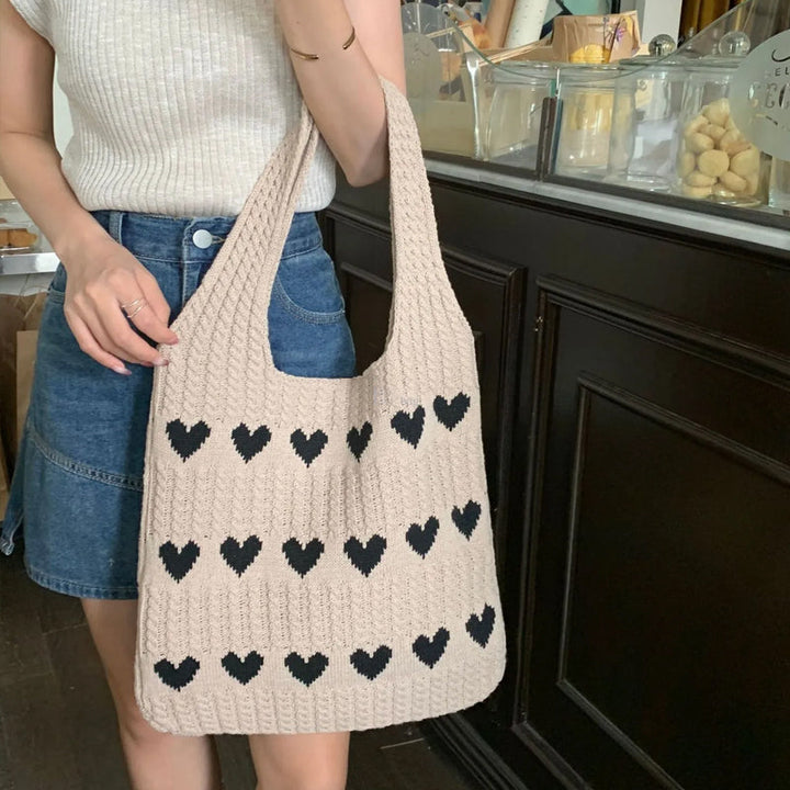 Lisslune | Knit Love Tote Bag