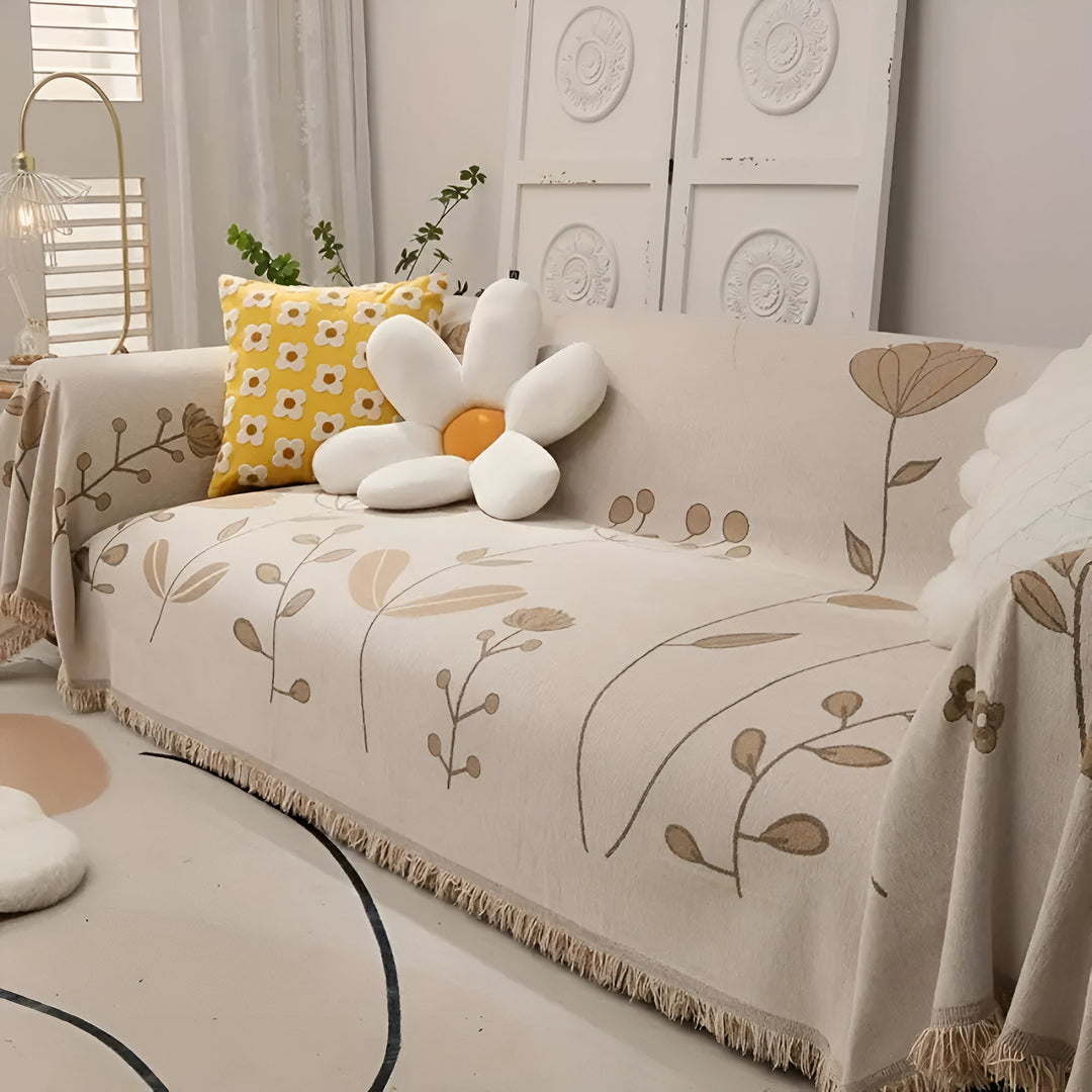 Lisslune | Modern Bloom Reversible Sofa Cover