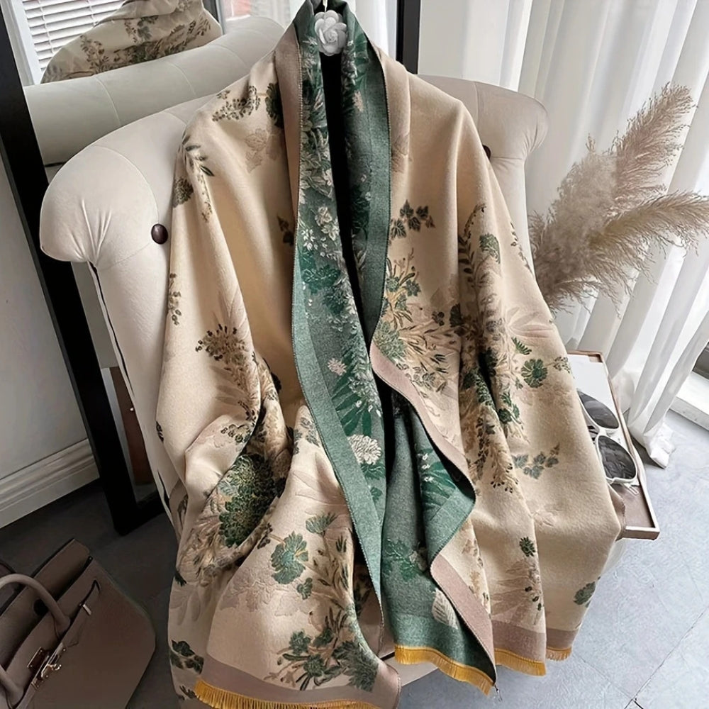 Lisslune | Nuvé Floral Soft Double Sided Scarf