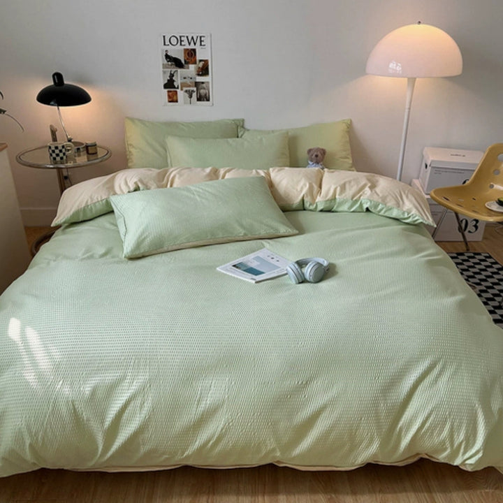 Lisslune | Beaumont Ultra-Soft Waffle Duvet Set | 3pcs Set