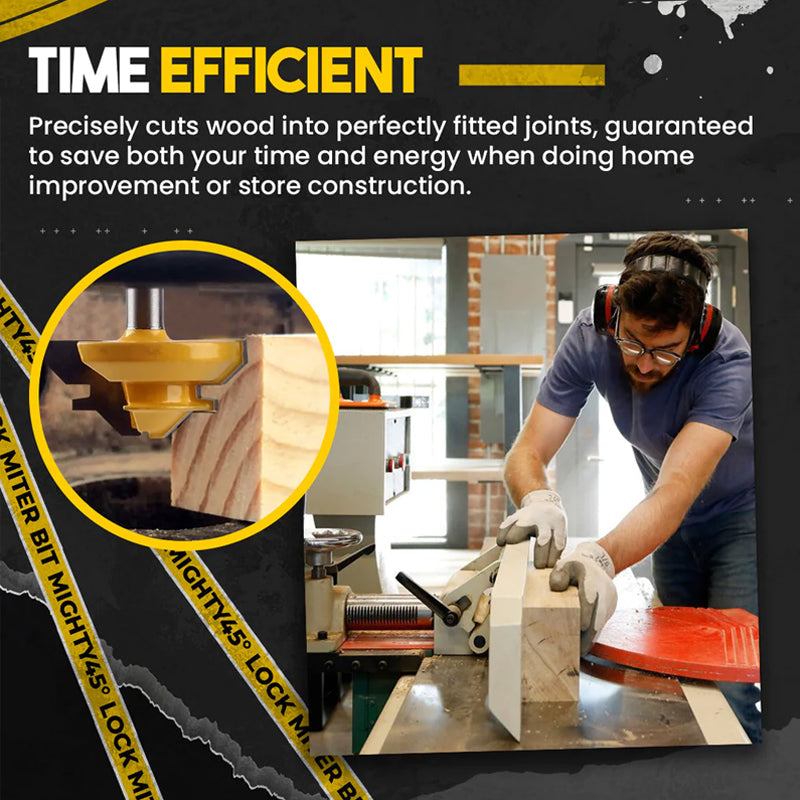 Lisslune | Router Bit 45-Degree Glue Joint Lock Miter