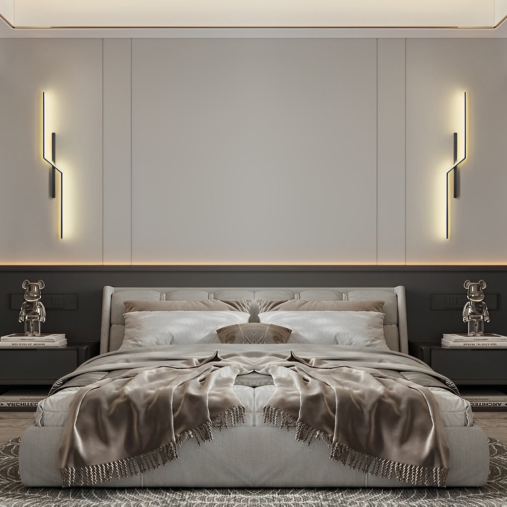 Lisslune | Lines Creative LED Modern Minimalist Wall Lamp Decorative Wall Lights Lighting