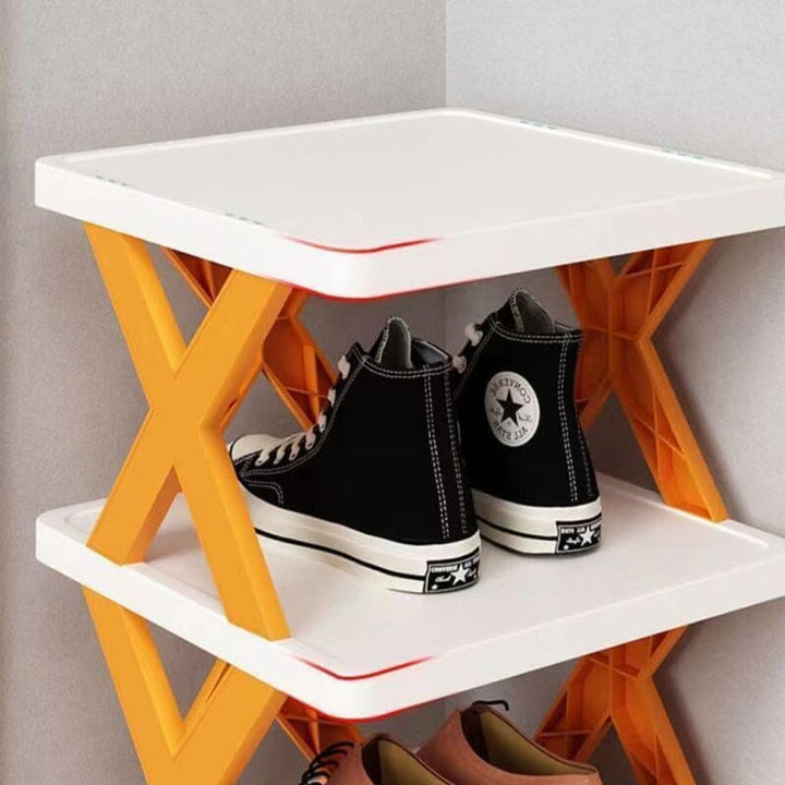 Lisslune | Foldable Multi-Layer Shoe Rack, Shoe Storage Organizer