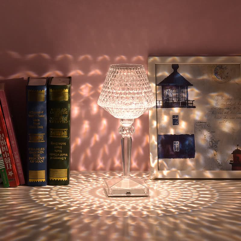 Lisslune | Rechargeable Crystal Lampshade Touch LED Lamp