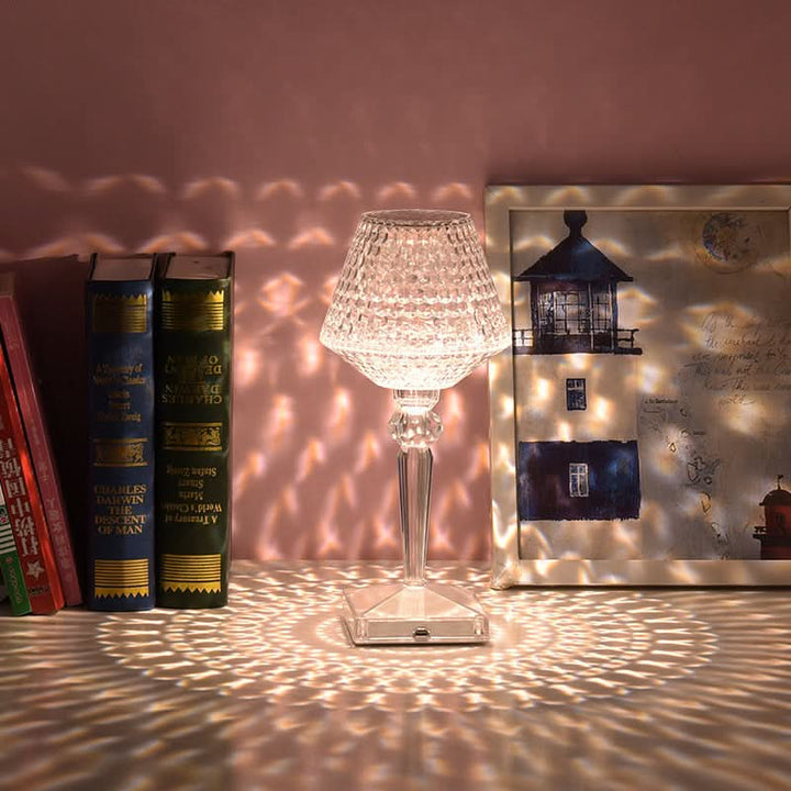 Lisslune | Rechargeable Crystal Lampshade Touch LED Lamp