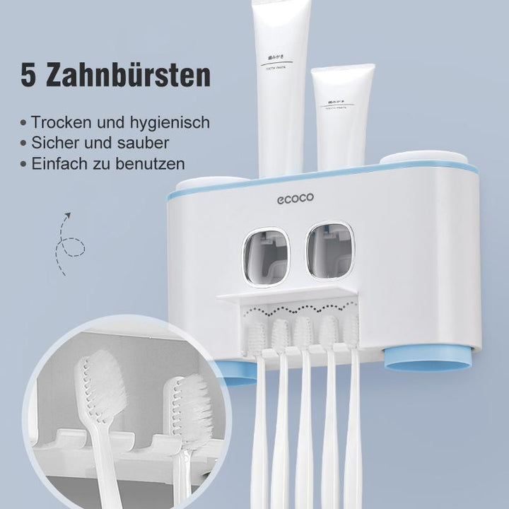 Lisslune | Automatic Toothbrush Holder and Toothpaste Dispenser Set