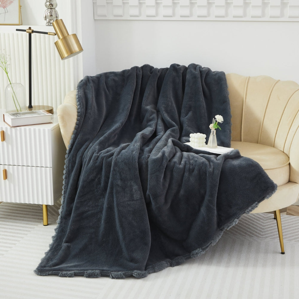 Lisslune | Plush Soft Synthetic Rabbit Blanket