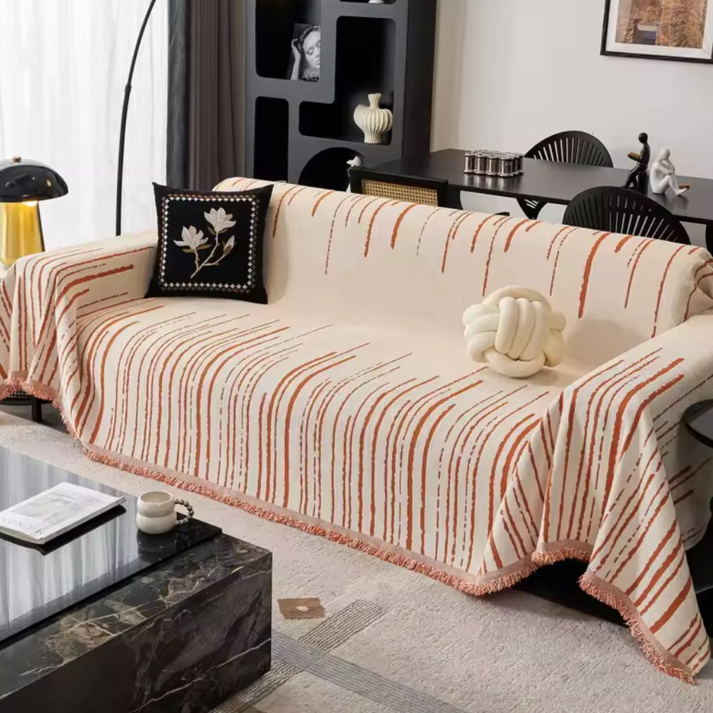 Lisslune | Velour Cascade Sofa Cover