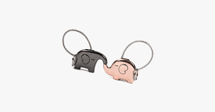 Lisslune | Elephant Love Keychain Set