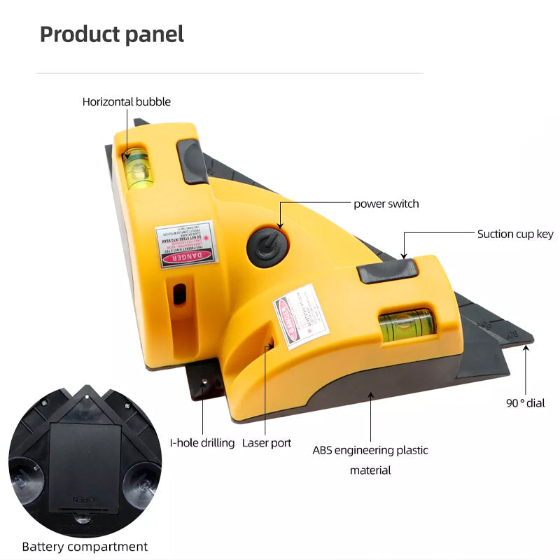 Lisslune | Multifunctional 90° Angle Laser Level