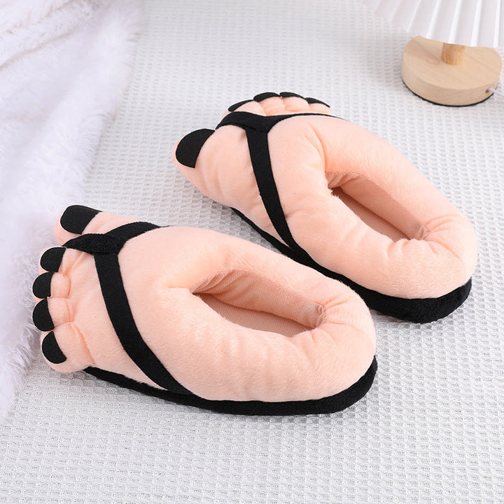 Lisslune | Funny Foot Plush Novelty Slippers